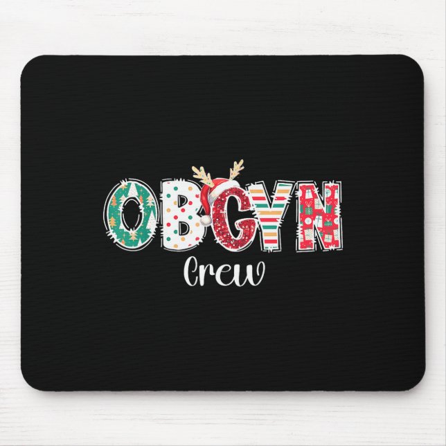 Weihnachts-Obgyn-Team Geburtshilfe Ob Gyn Gruppe T Mousepad (Vorne)