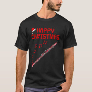 Weihnachts-Oboe-Oboist-Holzbläser-Lehrer Musiker O T-Shirt