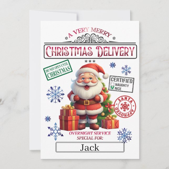 Weihnachts-Offiziell-Nizza-Liste Einladung (Vorderseite)