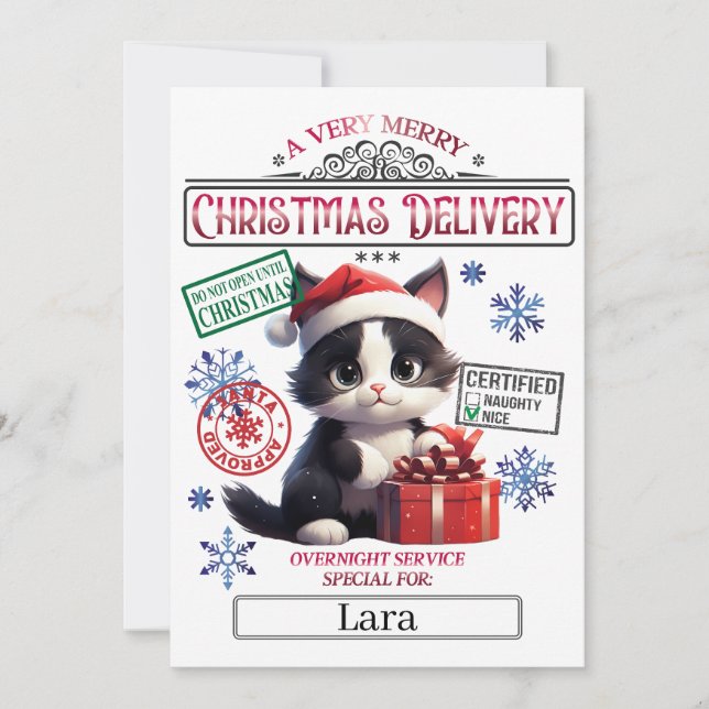 Weihnachts-Offiziell-Nizza-Liste Einladung (Vorderseite)