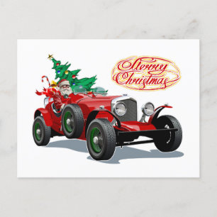 Weihnachts-Oldtimer Feiertagspostkarte