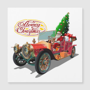 Weihnachts-Oldtimer Magnetkarte