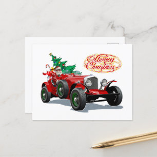 Weihnachts-Oldtimer Postkarte