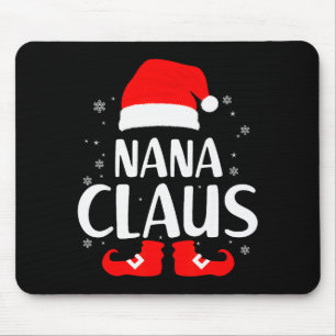 Weihnachts-Oma-Claus-Leopard-Familie passende Pyja Mousepad