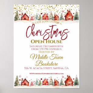 Weihnachts-Open House-Geschäft Poster