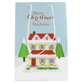 Weihnachts-Open-House Mittlere Geschenktüte