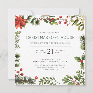 Weihnachts-Open-House-Party-Einladung
