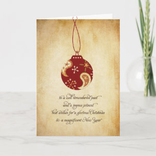 Weihnachts-Ornament-Grunge Weihnachtskarte Feiertagskarte