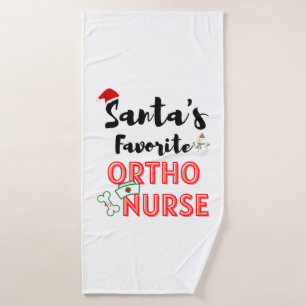 Weihnachts-Orthopädie Badehandtuch