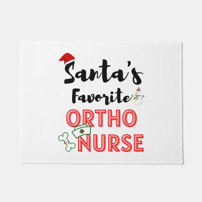 Weihnachts-Orthopädie Fußmatte (Vorderseite)