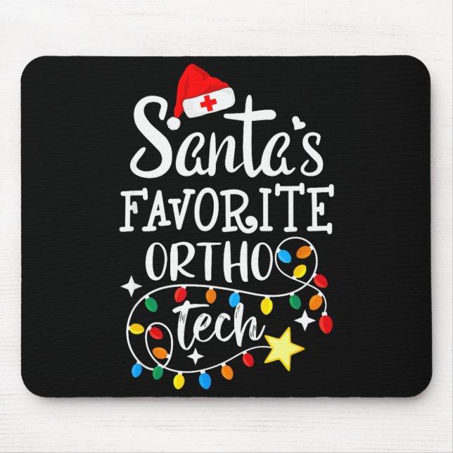 Weihnachts Orthopädietechniker Santa's Lieblings-O Mousepad (Vorne)