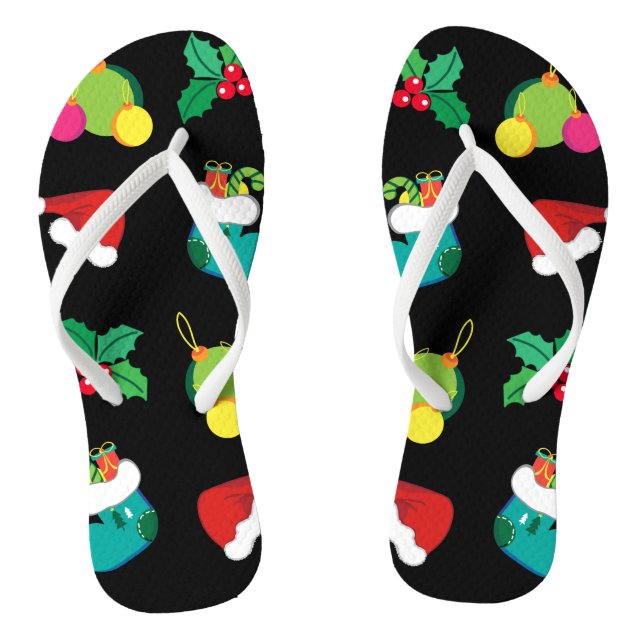 Weihnachts-Paar Flip Flops (Fußbett)