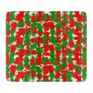 Weihnachts-Paint-Spritzer Schneidebrett