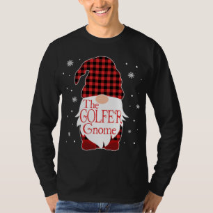 Weihnachts Pajama Familiengeschenk Golfer Gnome Bu T-Shirt