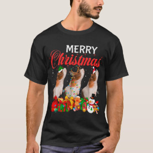 Weihnachts Pajama Guinea Schwein Lover Xmas Tremli T-Shirt