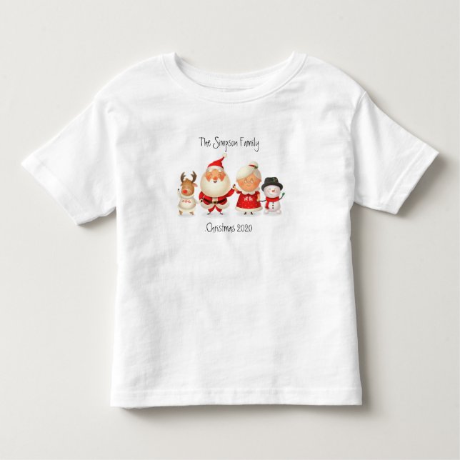 Weihnachts-Pajama Kleinkind T-shirt (Vorderseite)