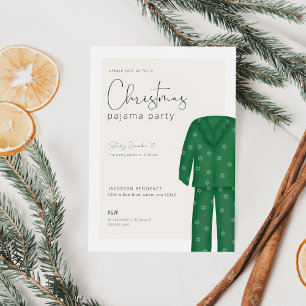 Weihnachts-Pajama-Party Einladung   Feiertag