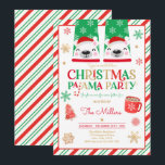 Weihnachts-Pajama-Party Roter Urlaub Pajama Party Einladung<br><div class="desc">Weihnachten Pajama Party Roter Urlaub Pajama Party Einladung</div>