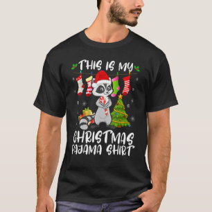 Weihnachts-Pajama-Weihnachtsmann-Strumpf Santa Rac T-Shirt