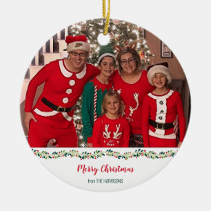 Weihnachts Pajamas Challenge Familienhotel Foto Keramik Ornament