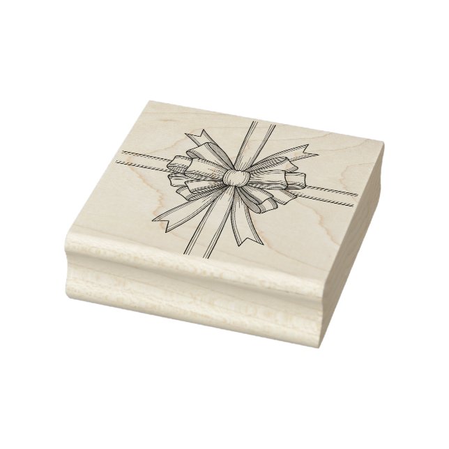Weihnachts-Paket Bow Gummistempel (Stempel)