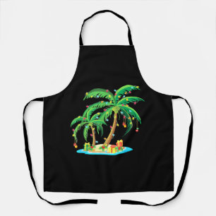 Weihnachts Palm Tree Tropical Xmas Geschenk Coconu Schürze