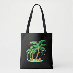 Weihnachts Palm Tree Tropical Xmas Geschenk Coconu Tasche