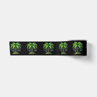 Weihnachts-Palmenbaum-Licht Hawaiianisch Tropisch Satinband