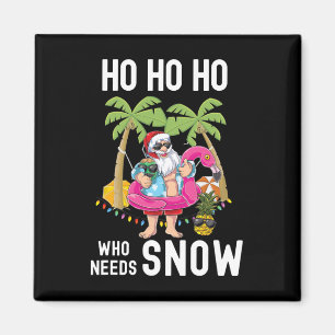 Weihnachts-Palmenbaum Weihnachtsmann Surfen Sommer Magnet