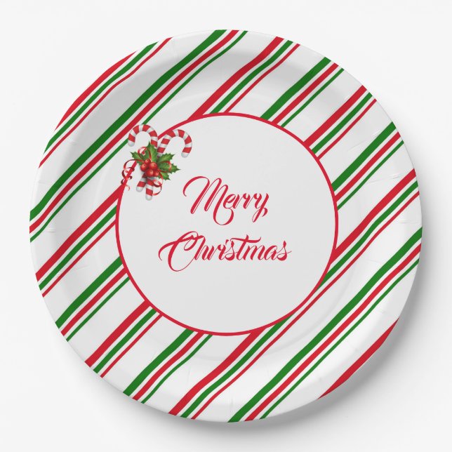 Weihnachts-Papier-Teller Pappteller (Vorderseite)