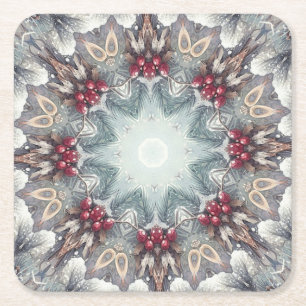 Weihnachts-Papier-Untersetzer Rechteckiger Pappuntersetzer