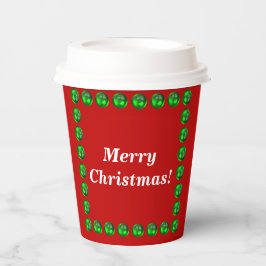 Weihnachts-Papiertücher Größe: 8oz Paper Cup mit L Pappbecher