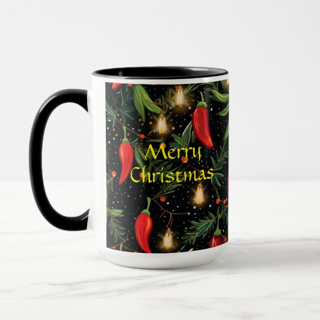 Weihnachts-Paprikaschoten Tasse (Links)
