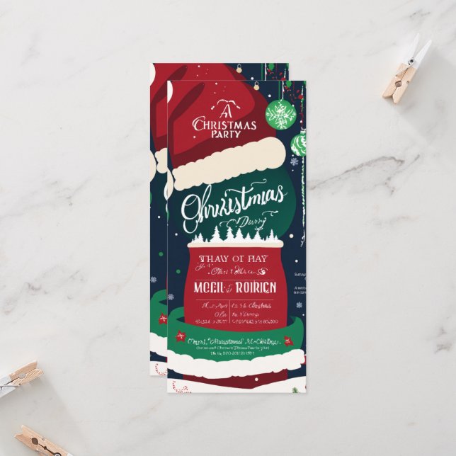 Weihnachts-Party (Vorderseite/Rückseite Beispiel)