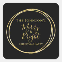 Weihnachts-Party Black Gold Merry und Helle