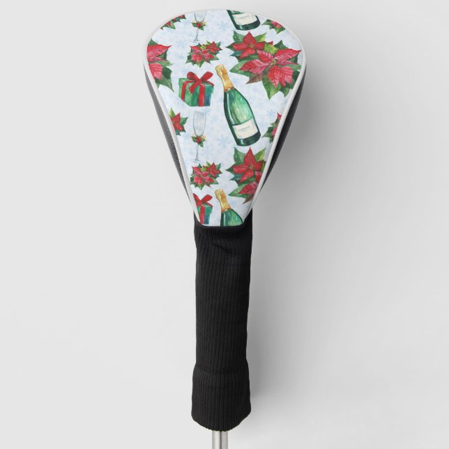 Weihnachts-Party Champagne Golf Headcover (Vorderseite)