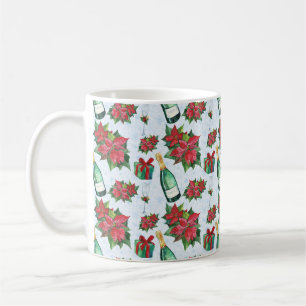 Weihnachts-Party Champagne Kaffeetasse