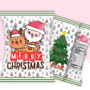 Weihnachts Party Chip Bag Wrappers Favoriten Notizblock