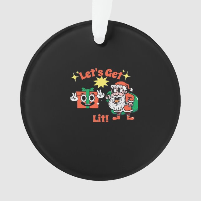 Weihnachts-Party-Design - Lasst uns Lit Classic be Ornament (Vorderseite)