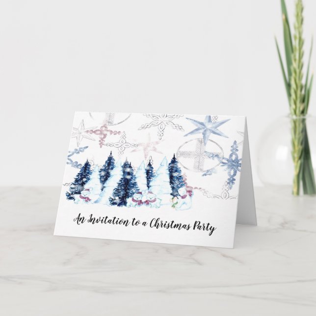 Weihnachts-Party Einladung (Vorderseite)
