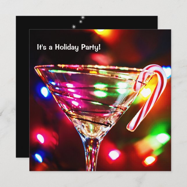 Weihnachts-Party Einladung (Vorne/Hinten)