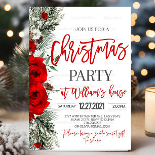 Weihnachts-Party Einladung Weihnachtsfest Party Ei