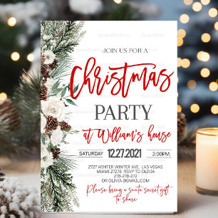 Weihnachts-Party Einladung Weihnachtsfest Party Ei