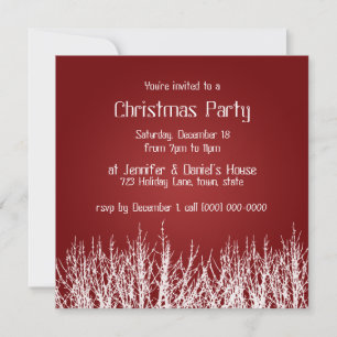 Weihnachts-Party Einladungen Feiertag lädt ein