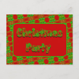 Weihnachts-Party Feiertagspostkarte