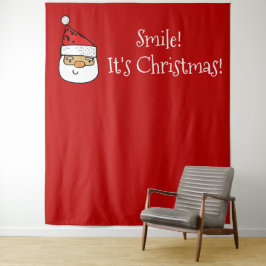 Weihnachts Party Foto Stand Hintergrund Smile Sant Wandteppich