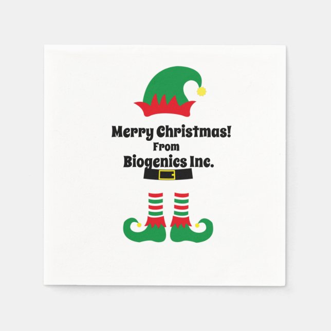 Weihnachts-Party für kundenspezifische Unternehmen Serviette (Vorderseite)