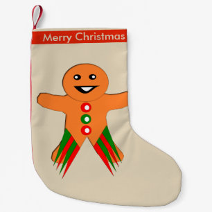 Weihnachts-Party Gingerbread Man Custom Strumpf Kleiner Weihnachtsstrumpf