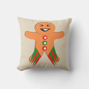 Weihnachts-Party Gingerbread Mann Außenkissen Kissen Für Draußen