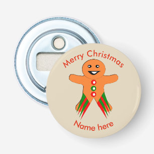Weihnachts-Party Gingerbread Mann Flaschenöffner